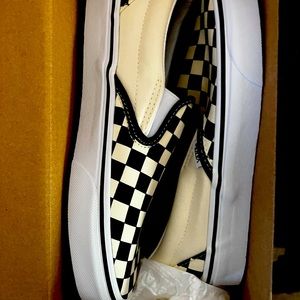 Classic Checkerboard Vans new in box!!